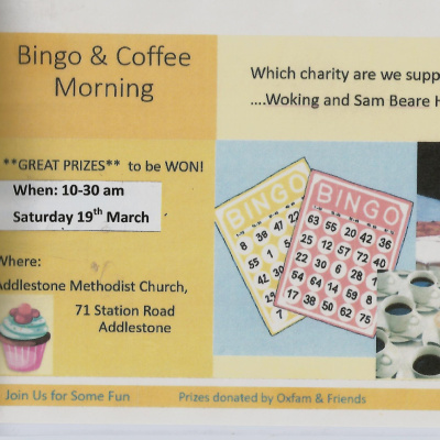 19 March Bingo & Coffee Morning - 2022