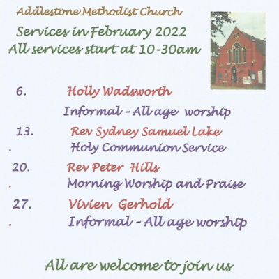 Services in February 2022