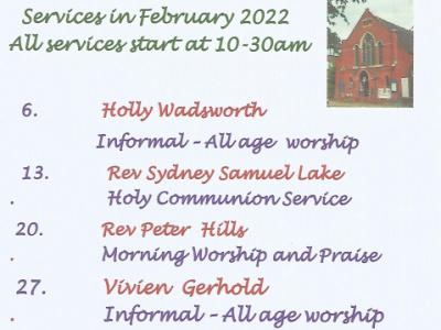 Services in February 2022